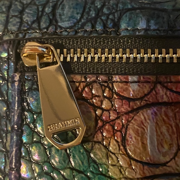 Brahmin Melbourne Ady Slim Bifold Wallet in Mystical Ombre Color. Style #K591708 - Picture 5 of 5